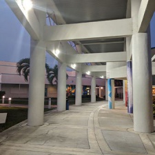 LED Lighting Outside Commercial Building from a Commercial Electrician in Broward County and Miami-Dade County, FL