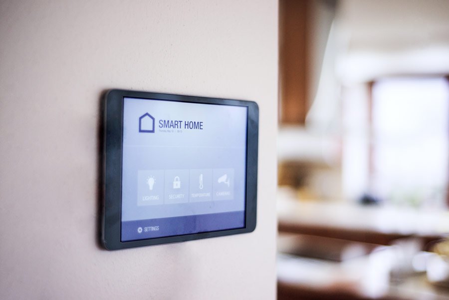 Tablet on Wall for Smart Home Installation Services in Fort Lauderdale