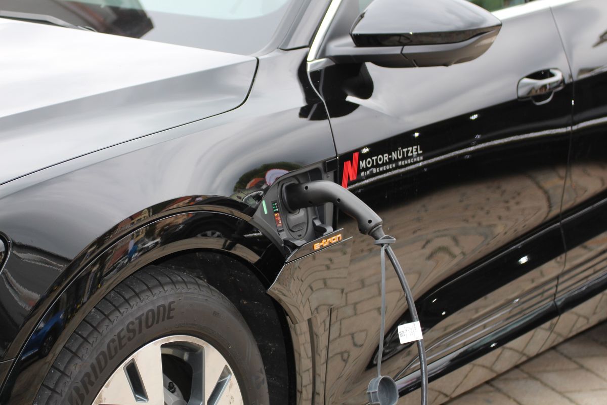 Car Being Charged with Charger After Electrical Vehicle Charging Installation in Pembroke Pines