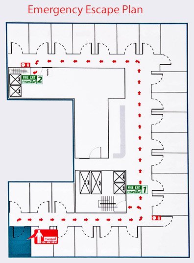 Emergency Escape Plan Detailing Exit Lighting System Installations in Fort Lauderdale, FL