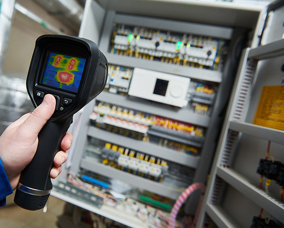 Infrared Thermography Inspection scan of a Broward County electrical panel