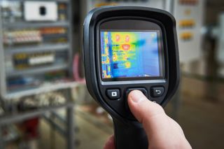 A Master Electrician Conducting an Infrared Thermography Inspection in Hollywood, FL